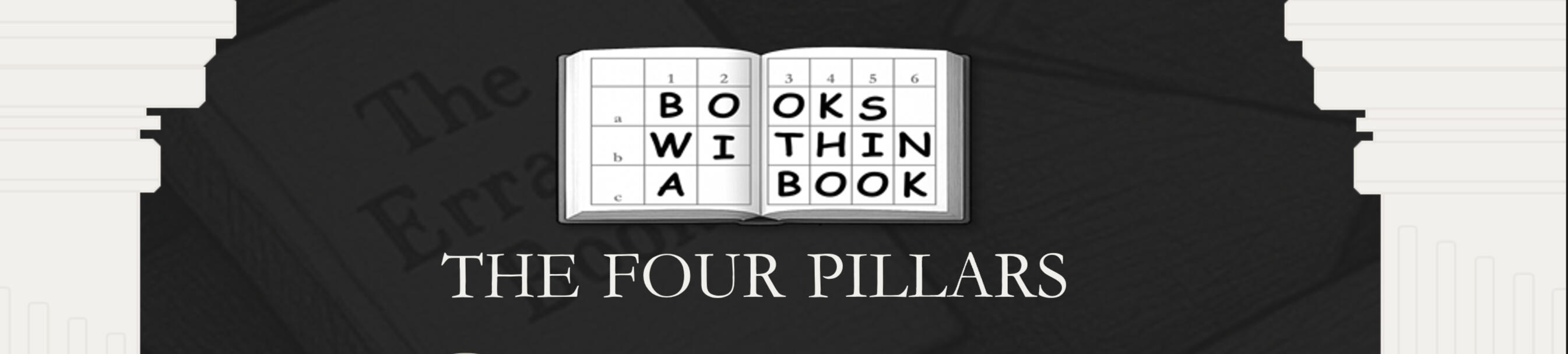 The Four Pillars series banner — shop on Amazon